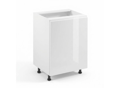 Mobilní kuchyňská základna s lesklou deskou