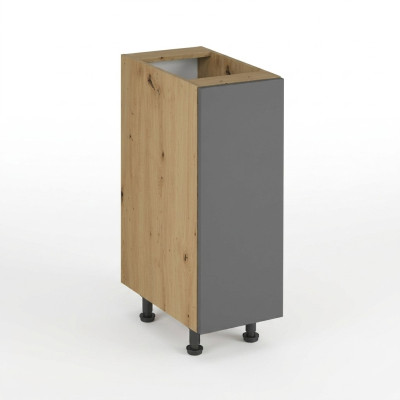 Mobilní kuchyně s deskou, šedá kuchyňská skříň