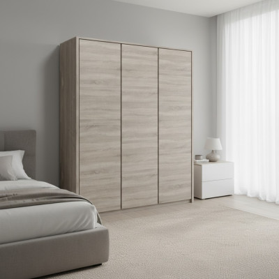 Skříň do ložnice, multifunkční, z dřevěného materiálu