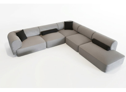 Eck-Sofa in modernem stilvollem Design für die Gemütlichkeit des Wohnzimmers
