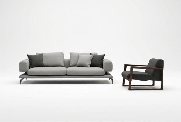 Sofa mit Sessel für das Wohnzimmer Komforttechnologie in jedem Sitz