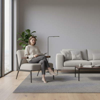 Sessel im zeitgenössischen Stil für das Wohnzimmer  Komfort, der inspiriert