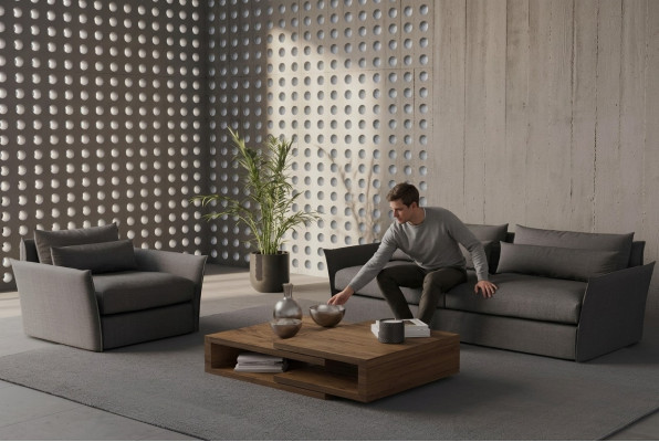 Sofa mit Sessel für Wohnzimmer im modernen Stil für das Wohnzimmer