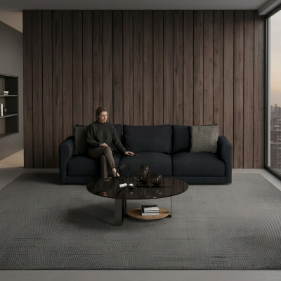 Ein Sofa in stilvollem Design Ästhetik zum Anfassen