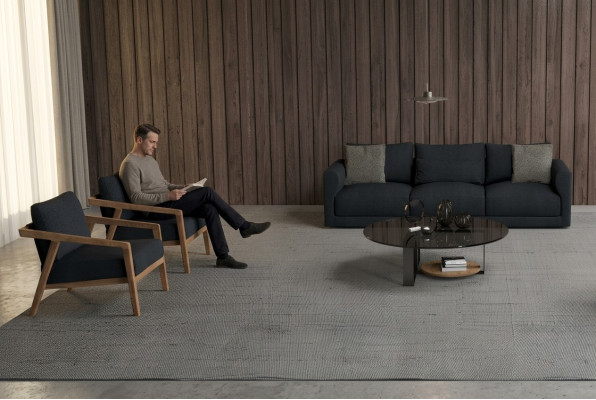 Sofa 3 Sitzer mit Sessel  Die Ästhetik der Gemütlichkeit - jeden Tag