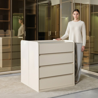 Insel begehbarer Kleiderschrank Doppelkommode beidseitig modern