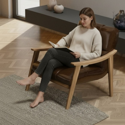 Sessel in stilvollem Design Lakonischer Stil, maximale Gemütlichkeit