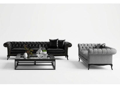 2x Sofa in modernem Design Stilvoller Komfort für Ihr Wohnzimmer