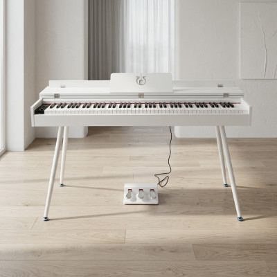 Digitální stage piano lesklá bílá