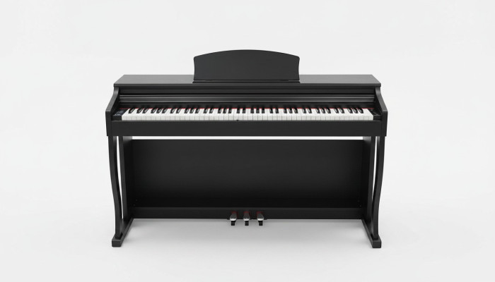 Černý digitální stage piano lesklé piano do domácnosti