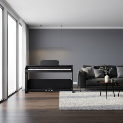 Digitální piano do domácnosti 138cm Černé