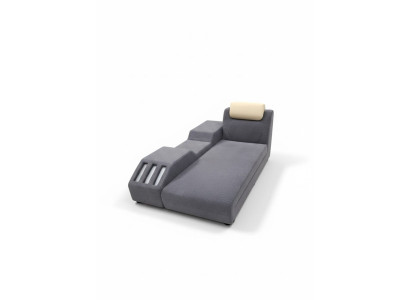 Sofa Schönes Design bequemer Sofa weiche Grau Sitze Sofort