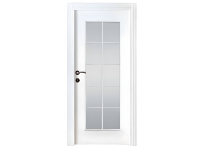 Schöne weiße Tür mit Glas Elegante Innentür Türen für Haus