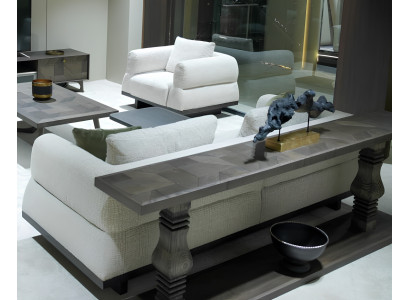 Wohnzimmer-Set: 3+1 Sitzer Weiß Modernes Design Einfarbiges Muster