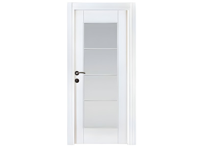 Weiße Tür mit Glas Elegante Innentür Türen für Wohnung, Haus