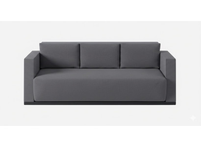 Moderner 3-Sitzer-Sofa Minimalistischer Stil Graue Farbe Wasserdicht