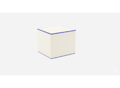 Stilvoller Hocker Weiße Minimalistischer Stil Wasserabweisender Stoff