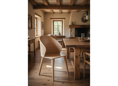 Stuhl für das Esszimmer aus hochwertigem Holz – Stilvolles Design