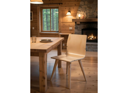 Eleganter Holzstuhl im modernen Design für Wohnzimmer und Esszimmer