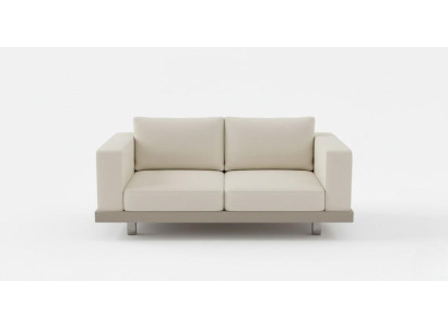 Beigefarbenes 3-Sitzer-Sofa Minimalistischer Stil Modernes Design