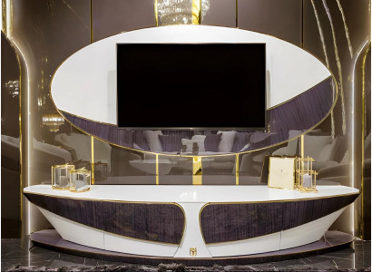 Edler TV-Ständer Wohnzimmer RTV-Unterschrank Luxus Fernsehschrank