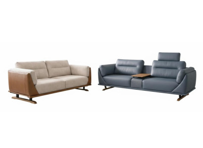 Wohnzimmer-Set 3-Sitzer-Sofa Moderner Stil 2-Sitzer-Sessel Weiß Farbe