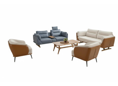 Wohnzimmer Sofa Set 3 Sitzer 2 Sitzer 2 Sessel Couchtisch