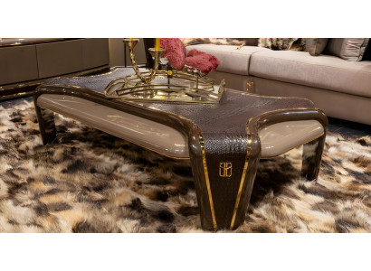 Stilvoller Brauner Couchtisch Luxuriöse Wohnzimmertische Kaffeetisch