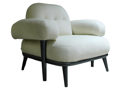 Sessel Weiß Modernes Design Minimalistischer Stil Lounge-Sessel