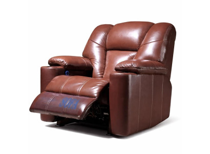 Relaxsessel Ledermaterial Moderner Stil Braune Farbe Weicher Sessel