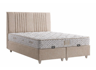 Bett mit Matratze Moderner Stil Bett mit Stauraum Weiche Matratze
