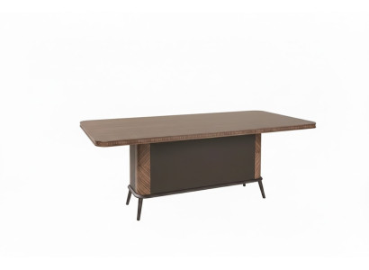 Brauner Konferenztisch Minimalistische Stil Modernes Design Holzrahmen