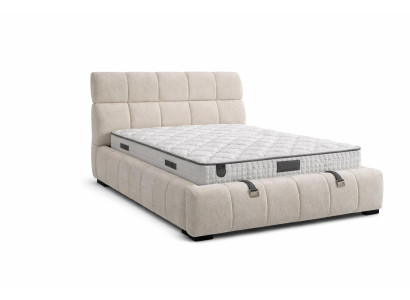Bett mit Matratze Moderner Stil Bett mit Stauraum Weiche Matratze