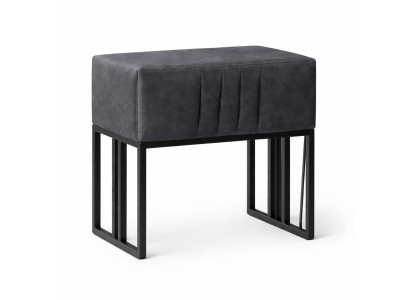Nachttisch Moderner Stil Graue weiche Polsterung Elegantes Design