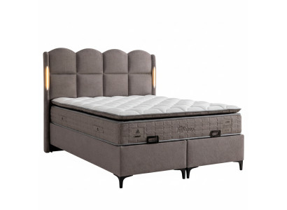 Bett mit Matratze Moderner Stil Bett mit Stauraum Weiche Polsterung