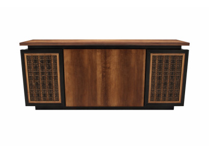Elegantes Sideboard Farbe Braun, Schwarz Modernes Design Holzrahmen