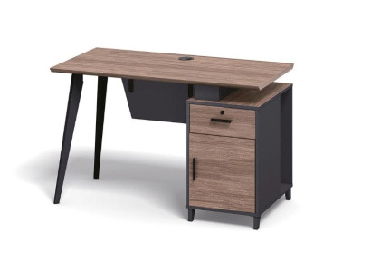 Braun Schreibtisch für Büro Moderne Bürotisch Arbeitsplatz Designer Möbel