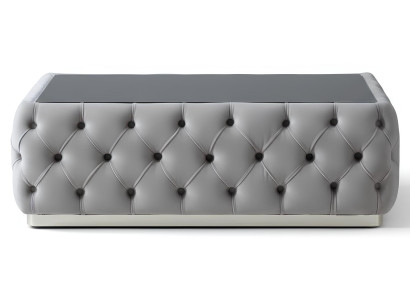 Couchttisch Moderner Stil Farbe Beige Weich Velours Design Neu