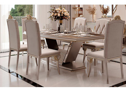 Edles Esszimmer Set Tisch und Stühle im luxuriösen Design