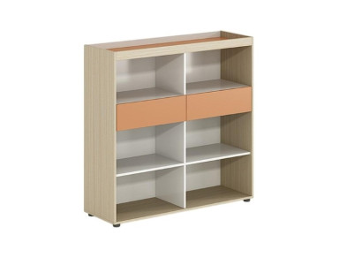 Praktisches Regal mit Schubladen für Büroaufbewahrung Bücherschrank