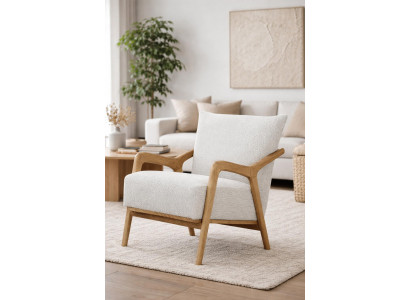 Bequemer Designer Sessel mit Holzrahmen und weicher Polsterung stilvolle Möbel