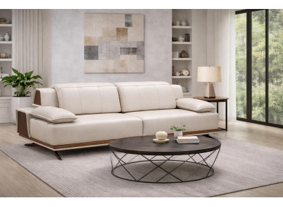 Modernes Kunstleder Sofa für Ihr Wohnzimmer Stilvolles Design für jedes Hei