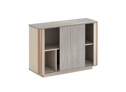 Eleganter Grauer Sideboard für Büro Moderner Designer Schrank Büromöbel
