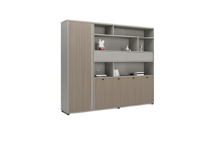 Moderner Grauer Büroschrank Designer Schrank für Büro Geräumiger Aktenschrank