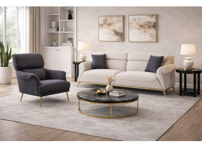 Bequemes Sofa und Sessel für Ihr Wohnzimmer Stil und Luxus in einem Möbelstück