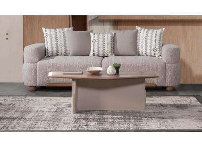 Luxuriöses Sofa-Set Minimalistischer Stil Abgerundete Ecken Holzrahmen