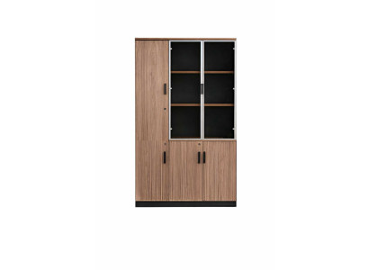 Büroschrank Moderne Holz Schrank für Dokumente Designer Braun Büromöbel