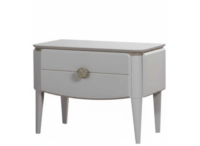 Nachttische Modern Weiß Designer-Nachttische Elegant Holz Minimalismus