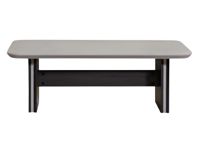 Stilvoller Couchtisch Holzrahmen  Modernes Interieur Graue Farbe