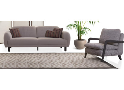 Sofa-Set Weiches Kopfteil Hochwertige Materialien Modernes Interieur